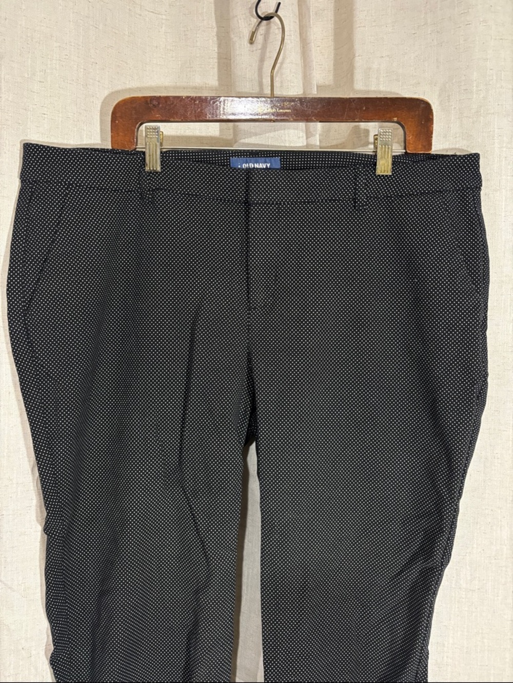 Old Navy Black with White Microdot Women’s Harper Pants